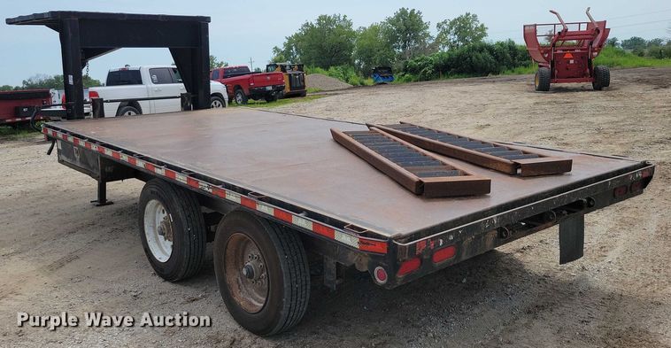 image for item EA2490 2014 Behnke DT8X16E900GN tilt deck equipment trailer