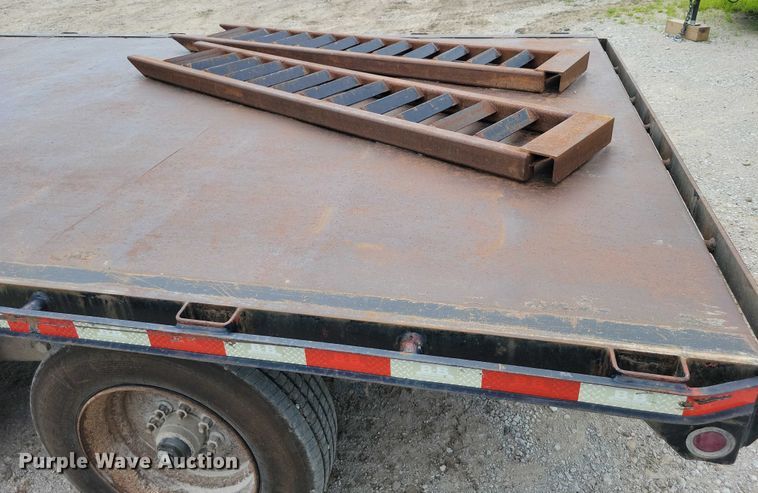 image for item EA2490 2014 Behnke DT8X16E900GN tilt deck equipment trailer