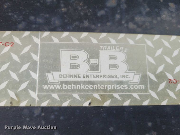 image for item EA2490 2014 Behnke DT8X16E900GN tilt deck equipment trailer