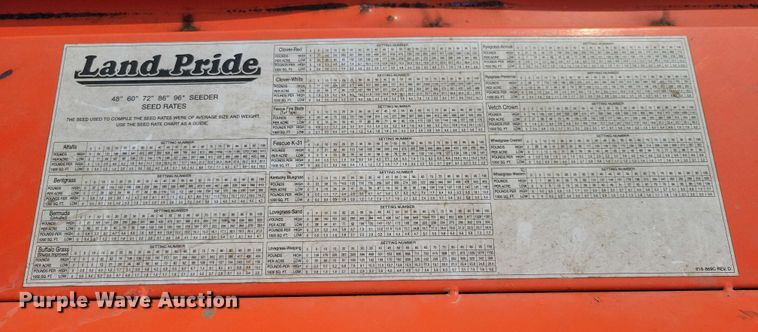 image for item EA2497 Land Pride APS1586 seeder