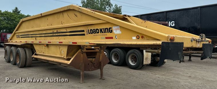 image for item EB2649 1993 Load King 2060-38-3 bottom dump trailer