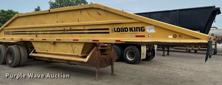 image for item EB2649 1993 Load King 2060-38-3 bottom dump trailer