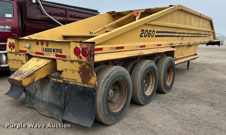 image for item EB2649 1993 Load King 2060-38-3 bottom dump trailer