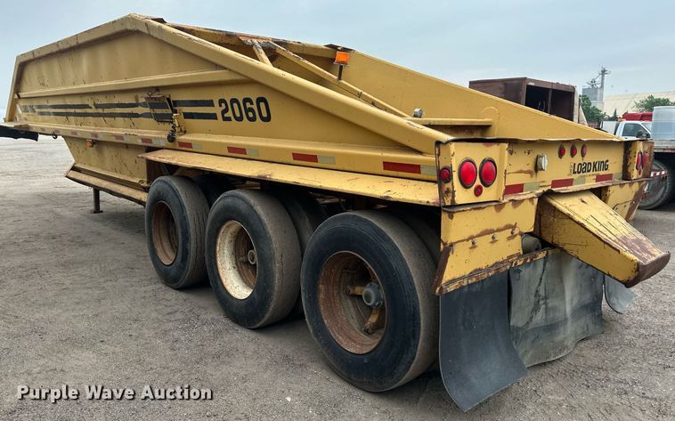 image for item EB2649 1993 Load King 2060-38-3 bottom dump trailer