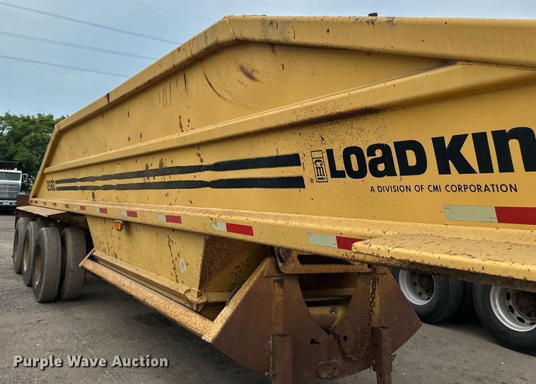 image for item EB2649 1993 Load King 2060-38-3 bottom dump trailer