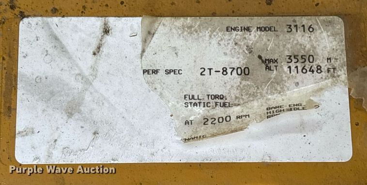 image for item EC1082 2000 Caterpillar CS-563D single drum vibratory roller