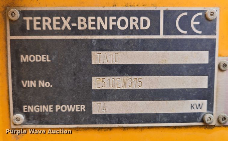 image for item EC4346 Terex TA10 fuel and lube truck