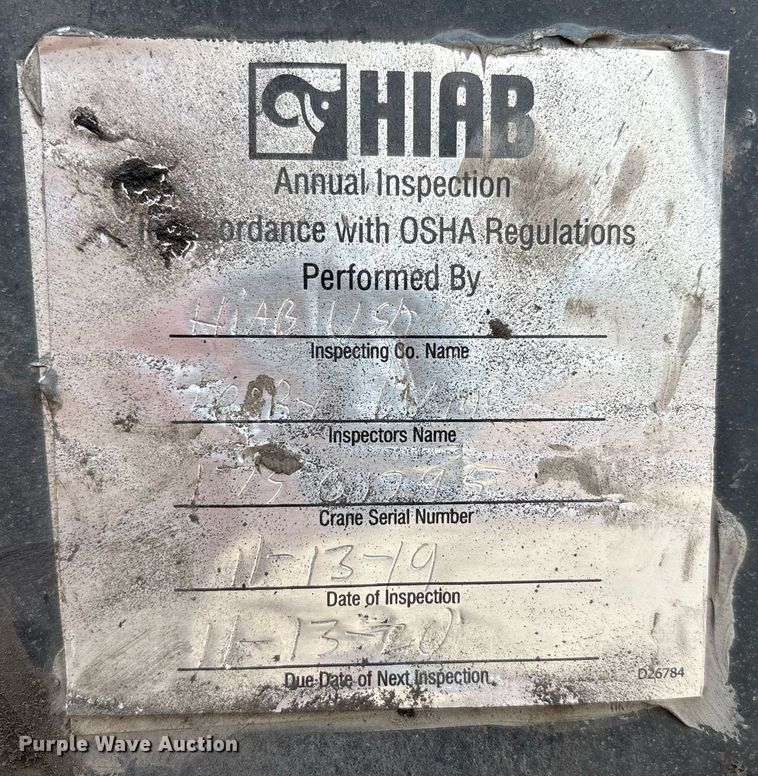 image for item EC4355 2000 GMC C8500 crane truck