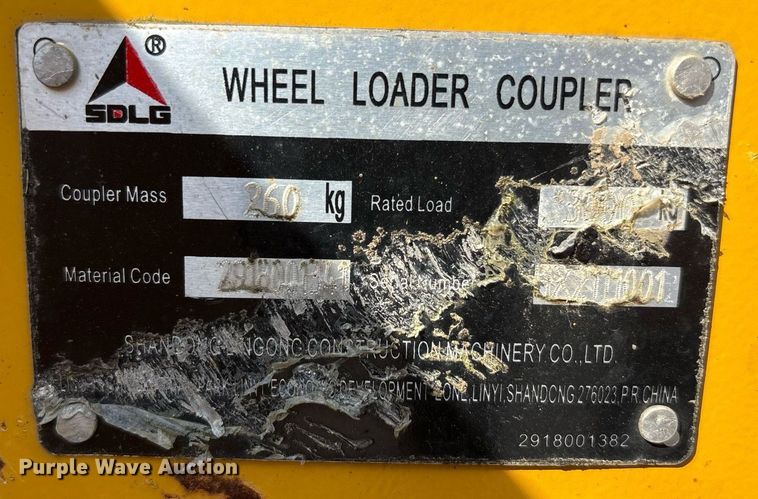 image for item EC4361 2022 SDLG L938F wheel loader