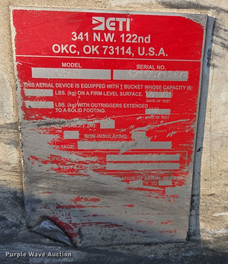 image for item ED2164 2016 Ford F550 Super Duty XL bucket truck