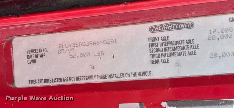 image for item ED4333 1995 Freightliner FLD 112 dump truck