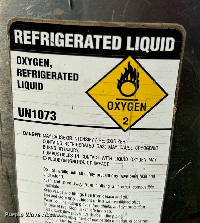 image for item ED4387 (2) refrigerated liquid O2 tanks