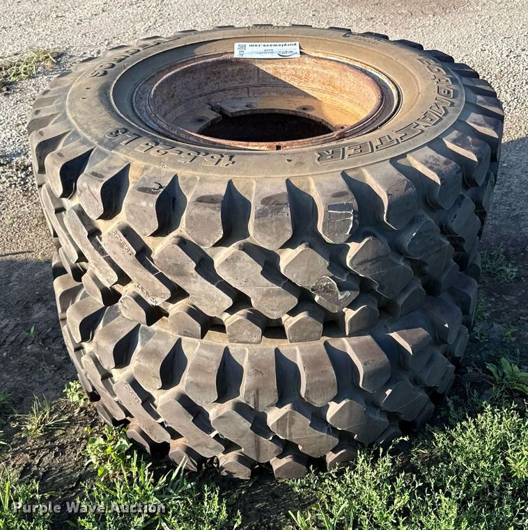 image for item ED4391 (2) 15.5-25 tires and wheels