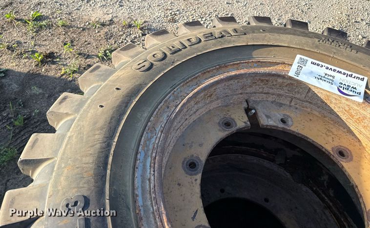 image for item ED4391 (2) 15.5-25 tires and wheels