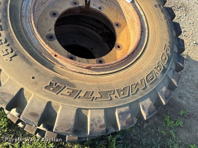 image for item ED4391 (2) 15.5-25 tires and wheels