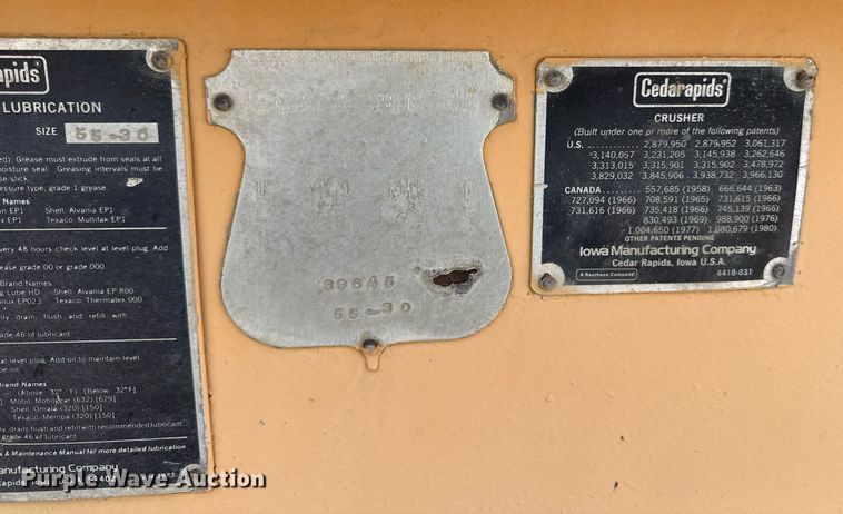 image for item ED4396 Cedarapids 5530 roll crushing plant