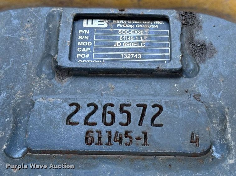 image for item ED4405 1996 John Deere 690ELC excavator