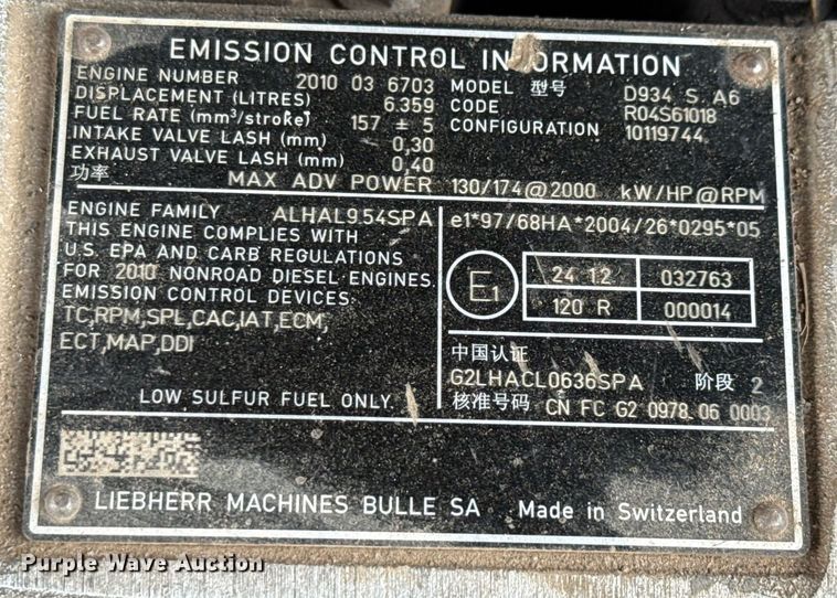 image for item ED5800 Liebherr 924 material handler