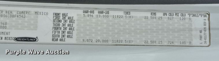 image for item EG5976 2012 Freightliner Business Class M2 Ext. Cab utility / service truck