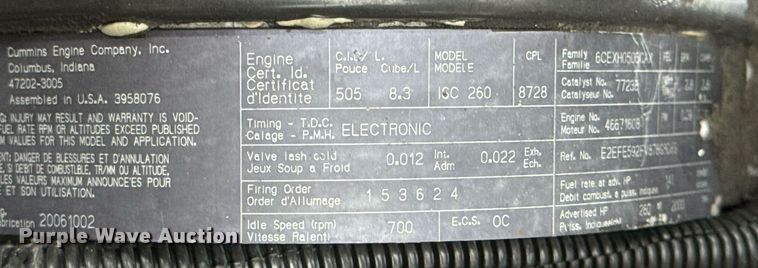 image for item EG6035 2007 Peterbilt 335 bucket truck