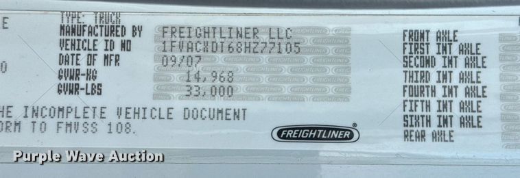 image for item EG6039 2008 Freightliner Business Class M2 digger derrick truck