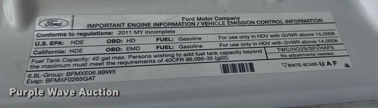 image for item EG6041 2011 Ford F450 Super Duty bucket truck