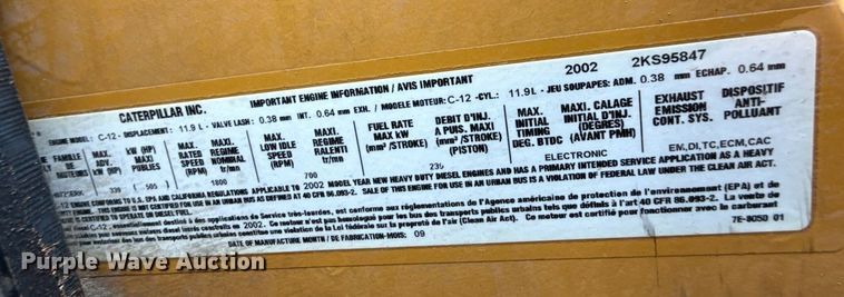 image for item EG6044 2003 Sterling L9500 water truck