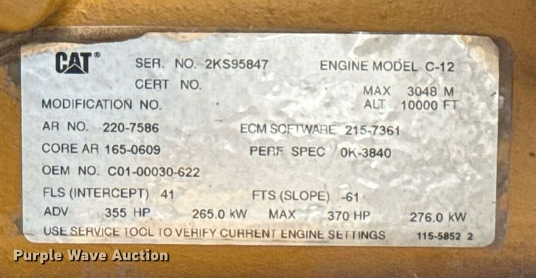 image for item EG6044 2003 Sterling L9500 water truck