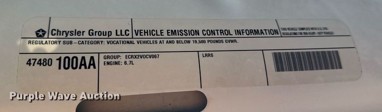 image for item EG6065 2014 Dodge Ram 5500HD bucket truck