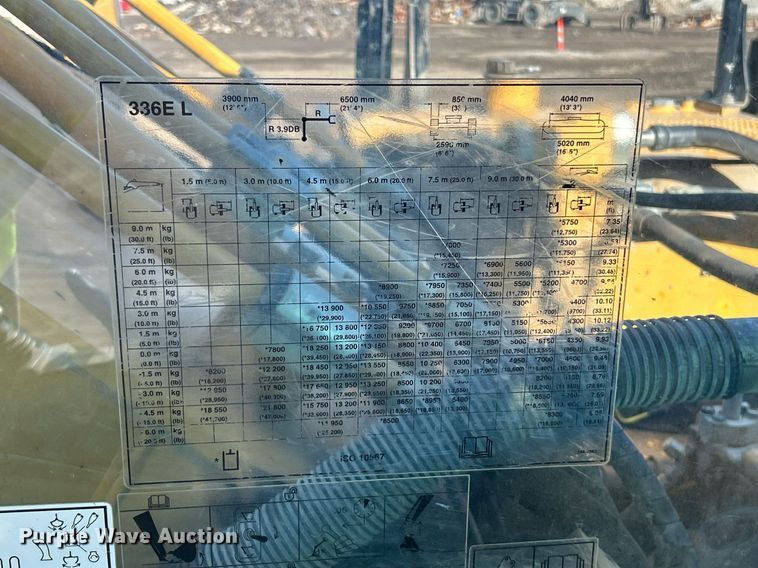 image for item EK8364 2014 Caterpillar 336E excavator