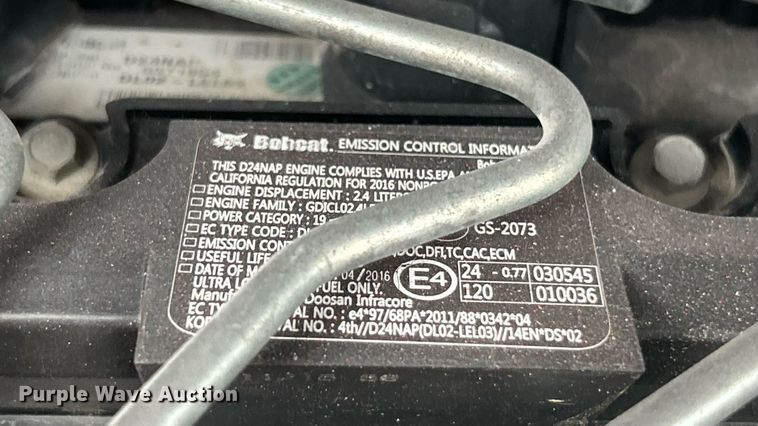 image for item EK8377 2016 Bobcat T590 tracked skid steer loader