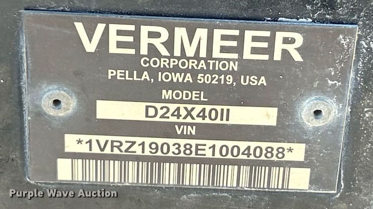 image for item EK8443 2014 Vermeer D24X40 Series II Navigator directional boring unit