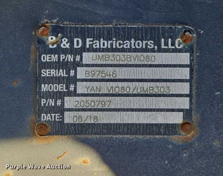 image for item EN2039 (4) B&D Fabricators excavator top mounts