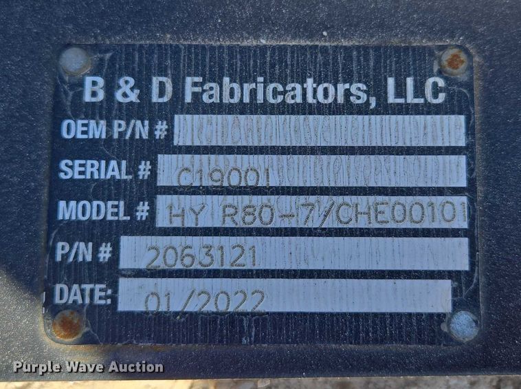 image for item EN2039 (4) B&D Fabricators excavator top mounts