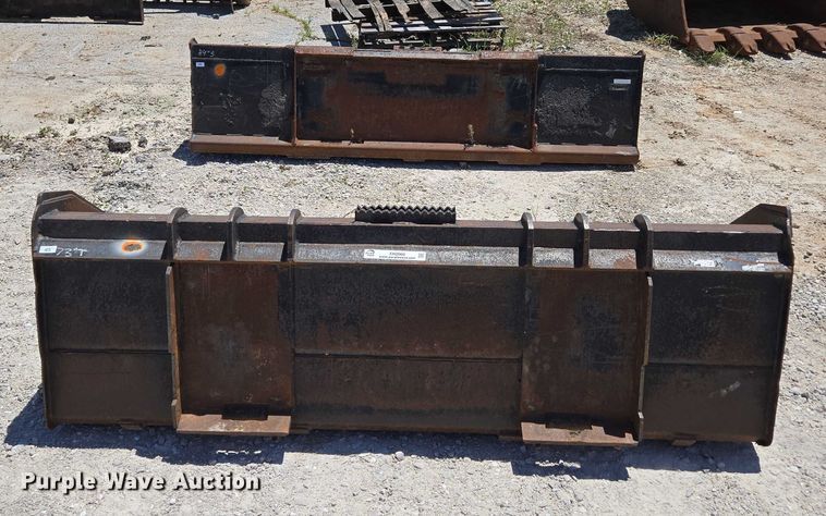 image for item EN2060 (2) skid steer buckets