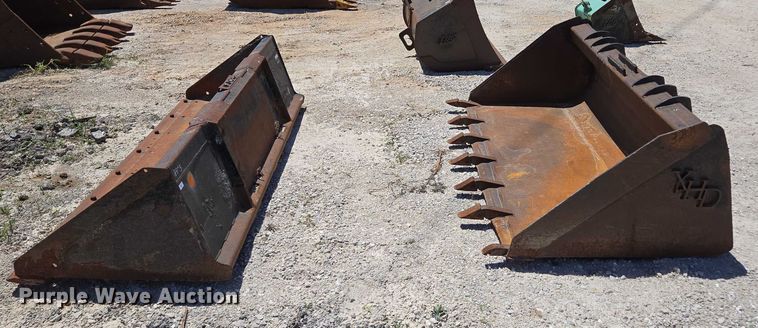 image for item EN2060 (2) skid steer buckets