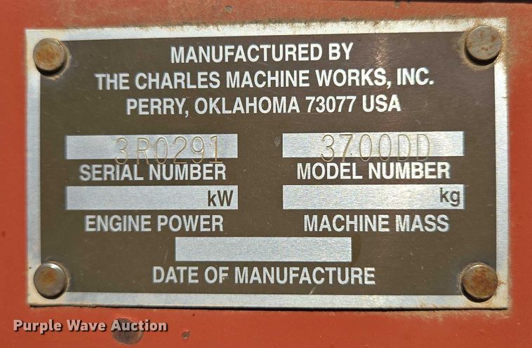 image for item EN2066 1998 Ditch Witch 3700DD trencher