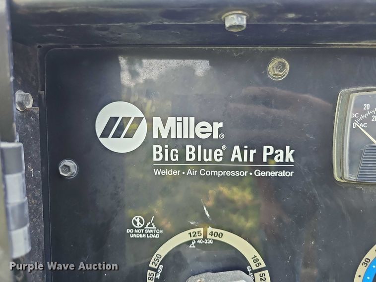 image for item EO1550 Miller Big Blue Air Pak Railroad Spec welder/generator
