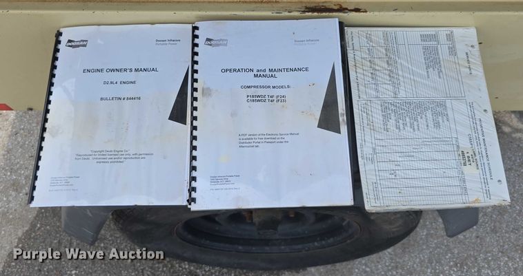 image for item EO1595 2015 Doosan P185WDZ-T4F air compressor