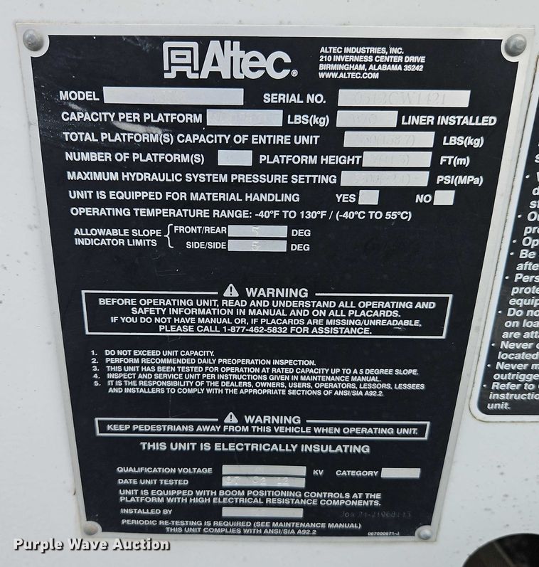 image for item EO4607 2012 Ford F550 bucket truck