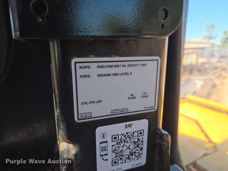 image for item EU3521 2010 Caterpillar D7E dozer