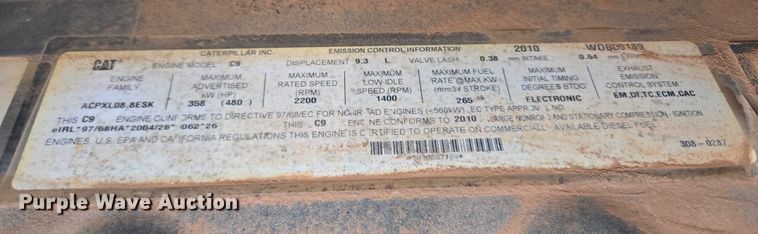 image for item EU3521 2010 Caterpillar D7E dozer