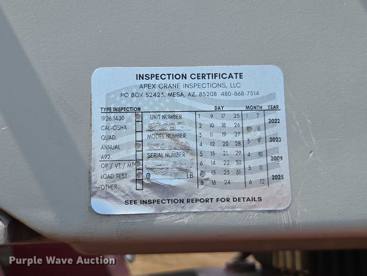 image for item FB9417 2007 Link Belt RTC-8065 crane