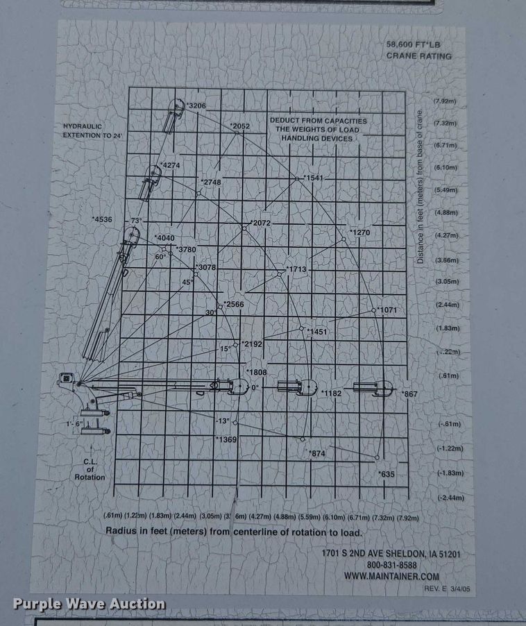 image for item FB9422 2007 Ford F750 utility / service truck