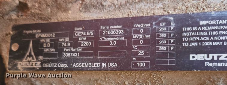 image for item FB9428 2006 Extec S3 74.9KW mobile screening plant