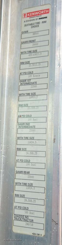 image for item YA0618 2019 Kenworth T800 dump truck