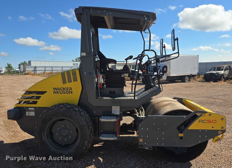 image for item YA0748 2021 Wacker Neuson RC50 single drum vibratory roller