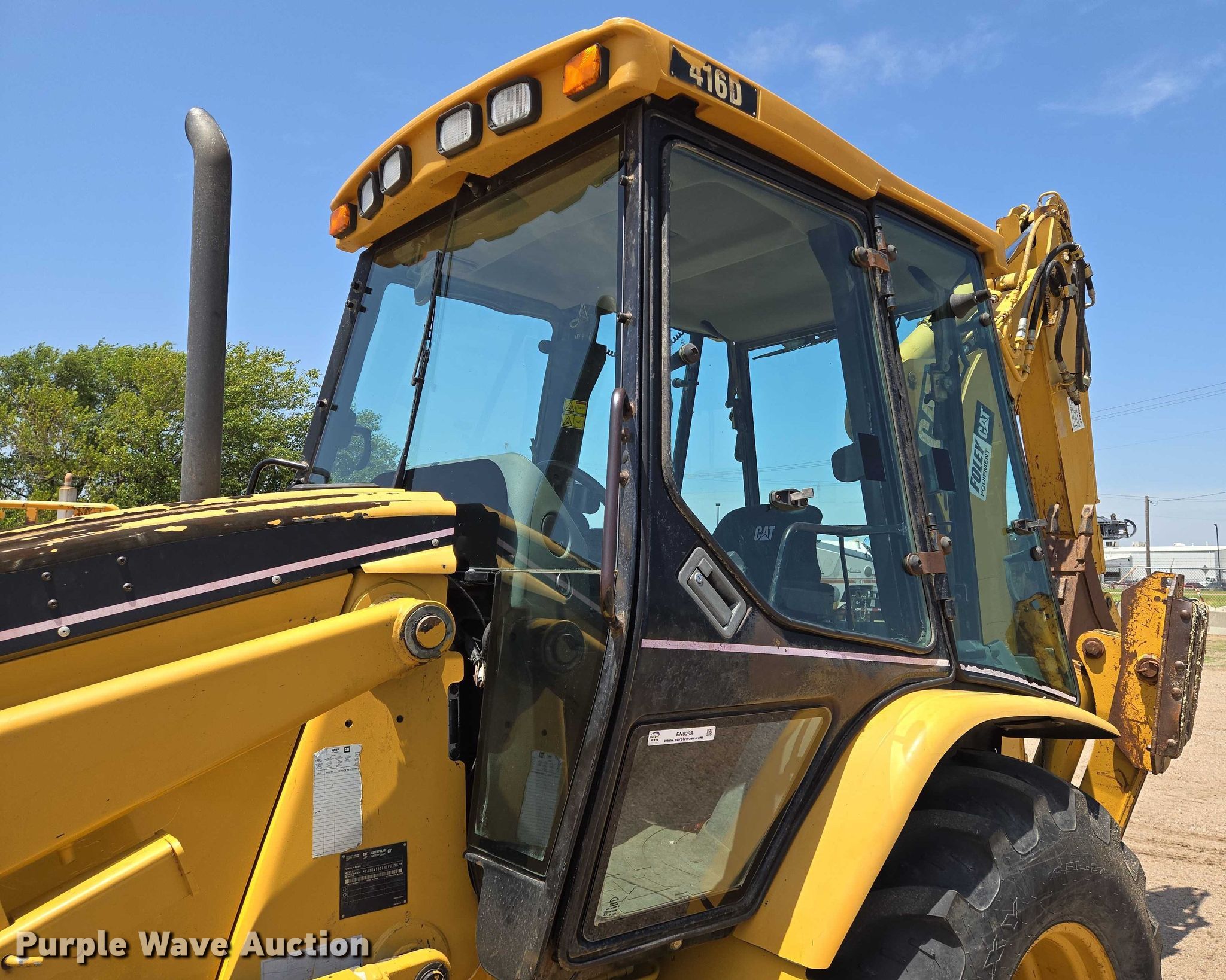2002 Caterpillar 416D backhoe in Wichita, KS | Item EN8298 sold