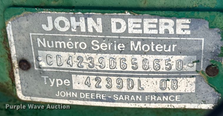 image for item DJ9701 John Deere 2550 MFWD tractor