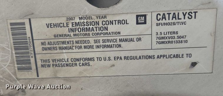 image for item DS4296 2007 Chevrolet Malibu 